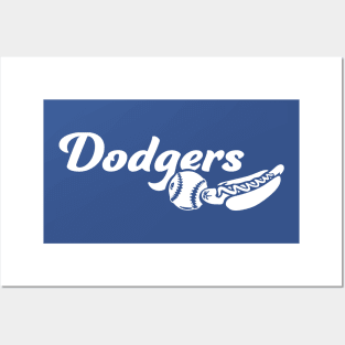 Dodgers Ball and Dog Posters and Art